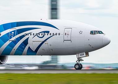 EgyptAir Boeing 777-300ER at Paris CDG Airport