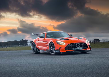 Orange Mercedes-AMG GT Black Series