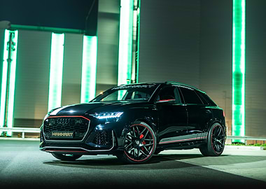 Black Audi RSQ8 with Red Accents