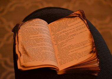 Burnt Book Pages