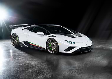 White Lamborghini Huracan