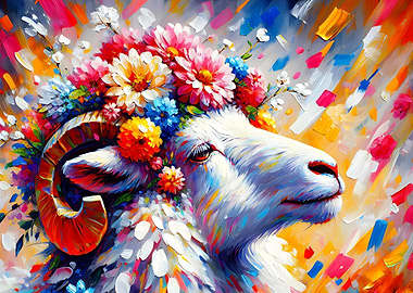 Acrylic Majestic Blossoming Capricorn