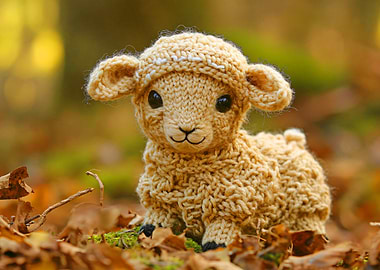 Knitted Lamb Toy