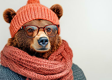 Bear in Winter Gear