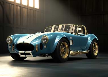 Blue Cobra Sports Car