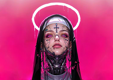 Cyberpunk Nun