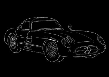 Mercedes-Benz 300 SL Sketch