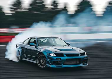 Blue Drift Car