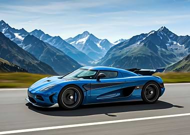Blue Koenigsegg Agera RS
