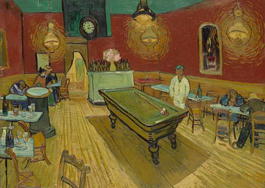 Cafe Interior with Pool Table