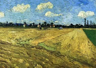 Wheatfield with Crows