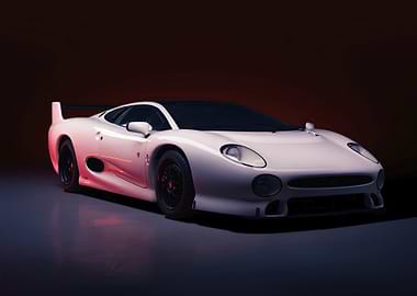 White Jaguar XJ220