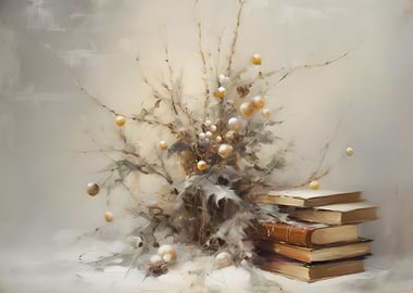 Winter Still Life with Books