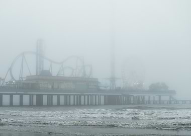 Foggy Galveston Pier