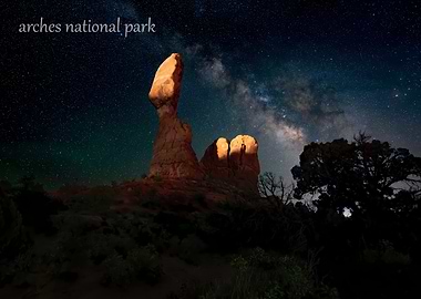 Arches National Park Night Sky