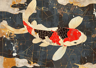 Koi Fish Japanese Art