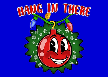 Hang In There Retro Christmas Ball