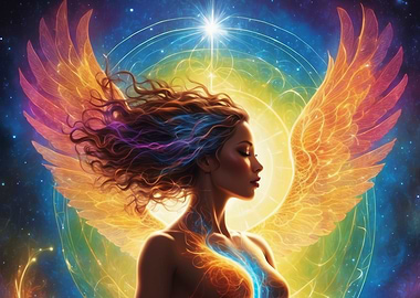 Angelic Figure with Wings