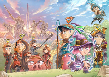 NOOB poster officiel - Olydriverse - Jeu vidéo Noob