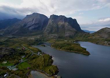 Mountain Fjord Landscape