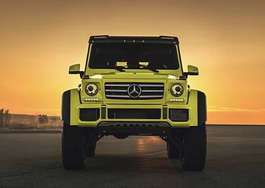 Lime Green Mercedes G-Wagon