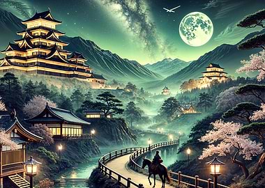 Japanese Night Landscape