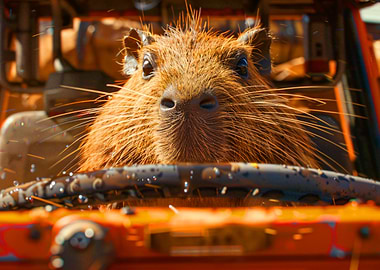 Capybara Driving