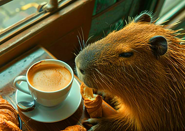 Capybara Coffee Break