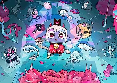 Cute Demon with Dice