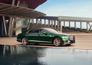 Green Bentley Flying Spur