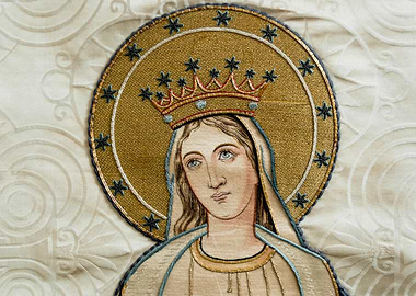 Embroidered Virgin Mary