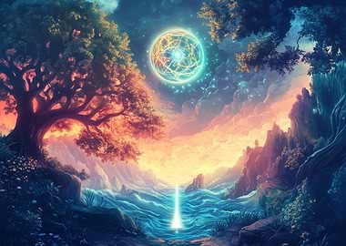 Mystical Forest Landscape