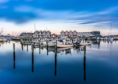 Harbor Reflection at Dusk