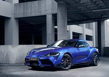 Blue Toyota Supra