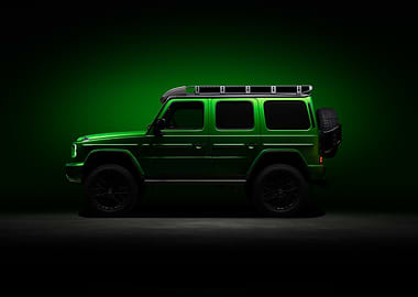 Green Mercedes G-Wagon