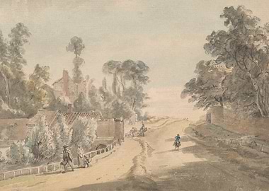 Country Road Watercolor