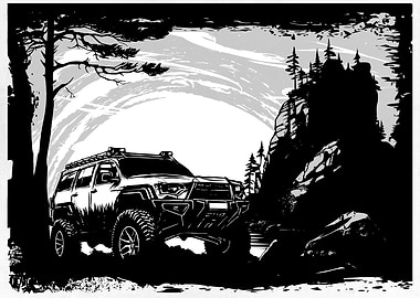 Off-Road SUV Illustration