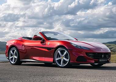 Red Ferrari Convertible