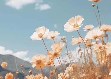 Yellow Flowers Blue Sky