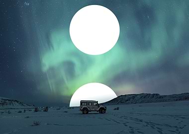 Northern Lights Landscape