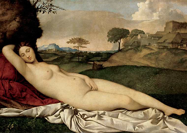 Sleeping Woman in Landscape