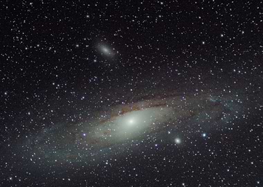 Spiral Galaxy in Night Sky