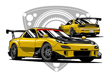 Mazda RX-7 FD JDM RotarySports Car