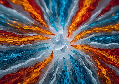 Abstract Glass Art