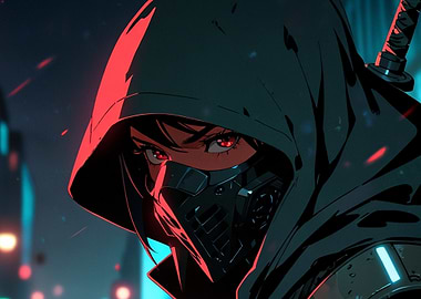 Cyberpunk Female Assassin