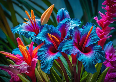 Vibrant Tropical Flowers
