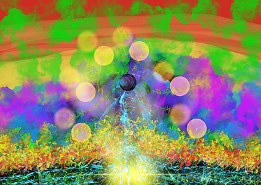 Abstract Moment of Creation