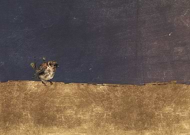 Little Bird on Gold