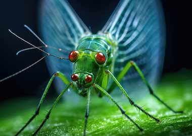 Green Insect Macro