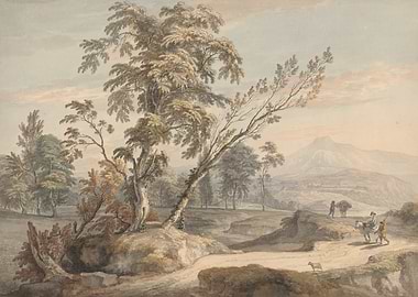 Countryside Landscape with Figures